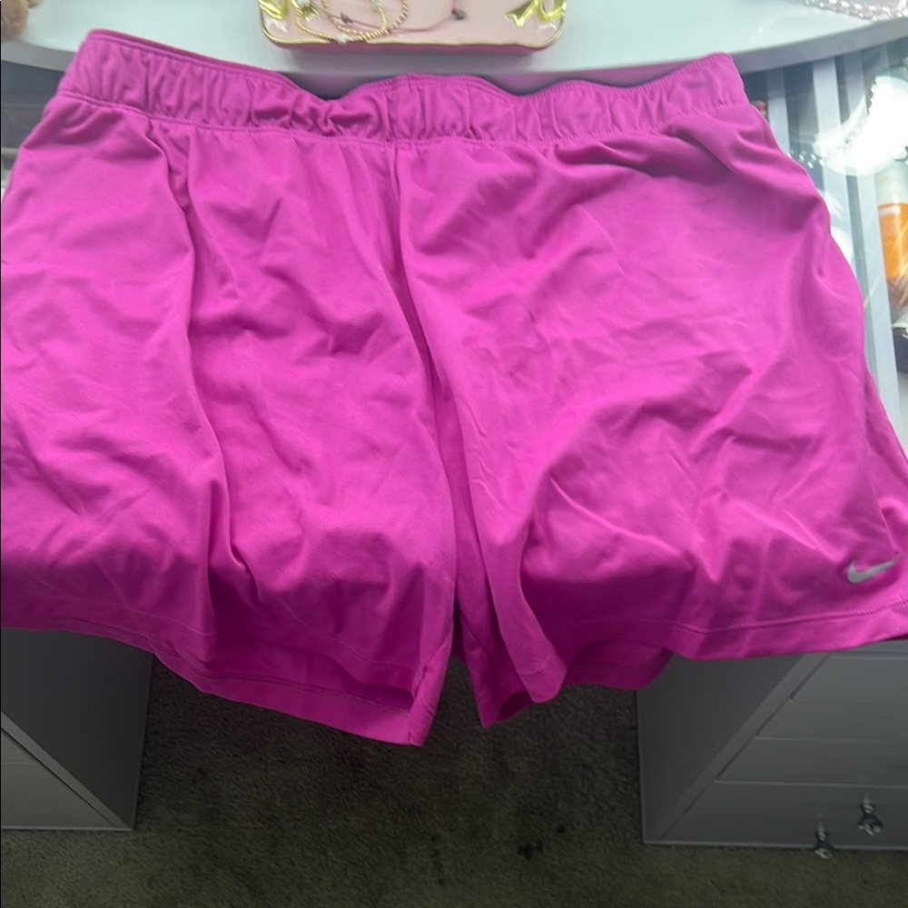 Nike Pink Athletic Shorts Lightweight Moisture-Wicking